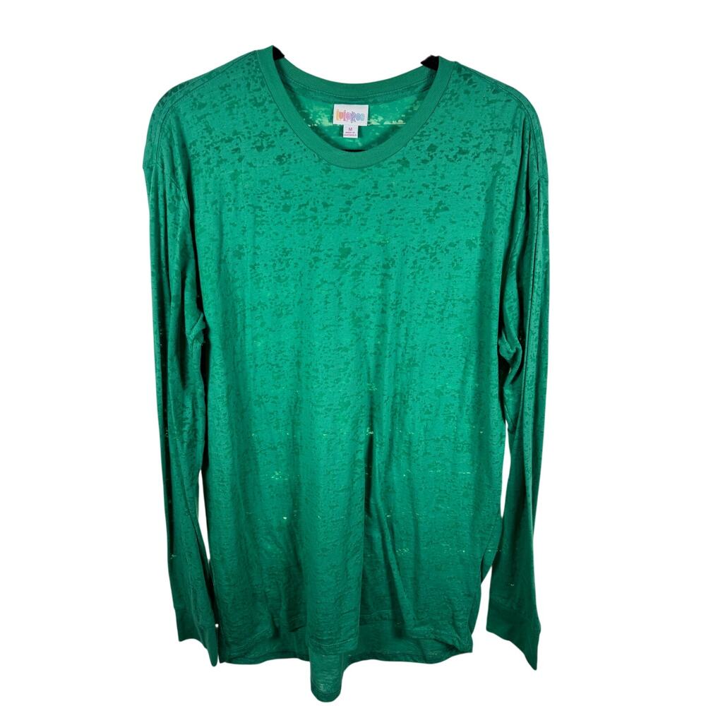 LulaRoe - Hudson - M - EUC - Unisex Long Sleeve Shirt - Green